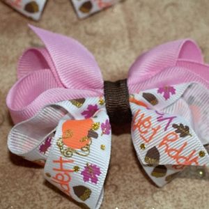 Fall Piggie Bows